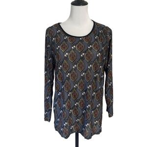 Casa Donna semi sheer microfibre 3/4 sleeve shirt